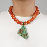 Carnelian and Raw Chrysoprase - Gaea
