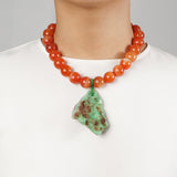 Carnelian and Raw Chrysoprase - Gaea