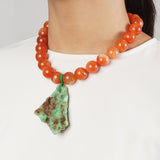 Carnelian and Raw Chrysoprase - Gaea