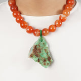 Carnelian and Raw Chrysoprase - Gaea