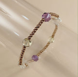 Amethyst, Prasiolite, and Lemon Quartz