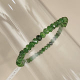 Chrome Diopside Faceted Rondelle 5mm