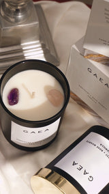Amethyst + Rose Quartz Candle - Gaea | Crystal Jewelry & Gemstones (Manila, Philippines)