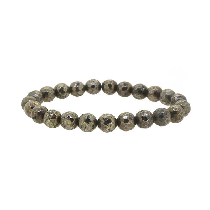 Pyrite Faceted 8mm - GAEA