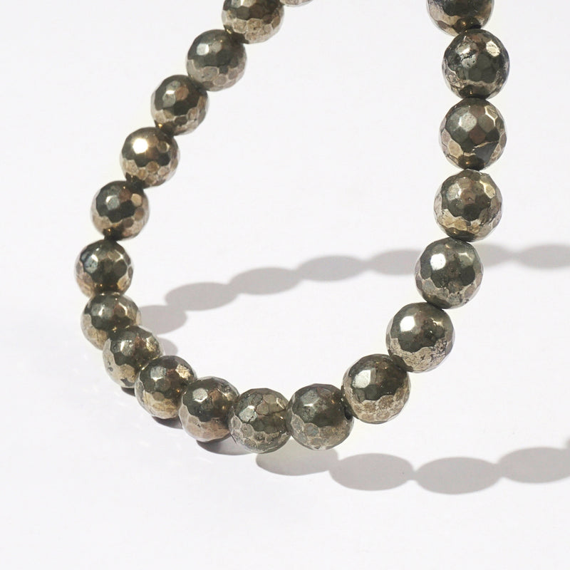 Pyrite Faceted 8mm - GAEA