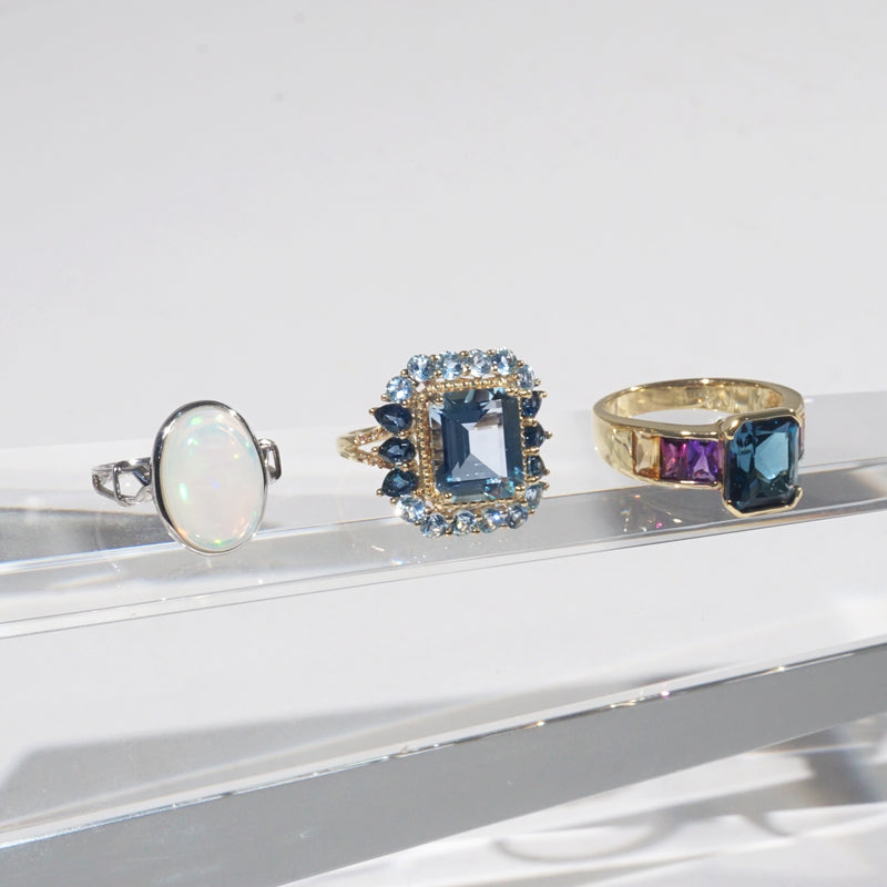 London Blue Topaz, Rhodolite Garnet, Amethyst, Citrine in 925 Sterling Silver - GAEA