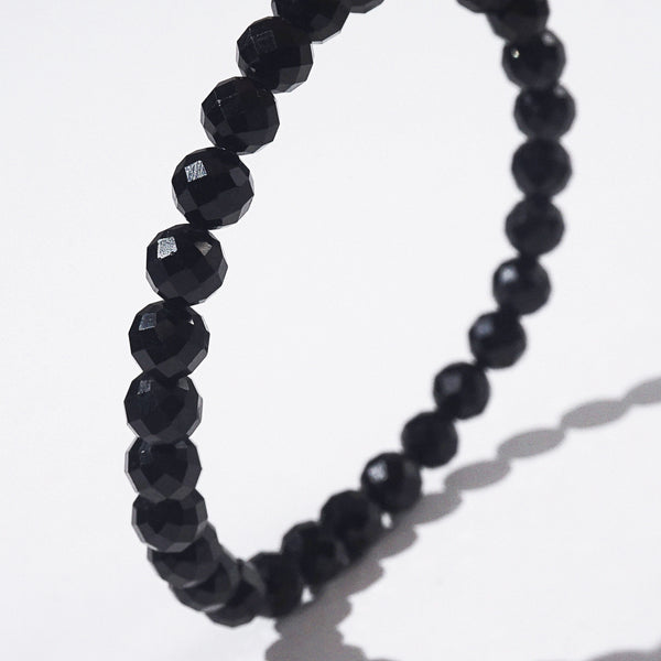 Black Tourmaline Faceted 6mm - GAEA