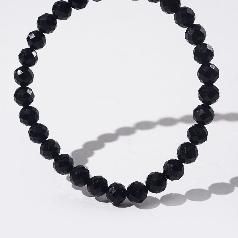 Black Tourmaline Faceted 6mm - GAEA