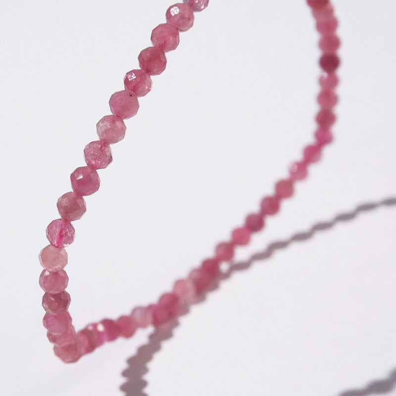 Pink Tourmaline Faceted 3mm - GAEA