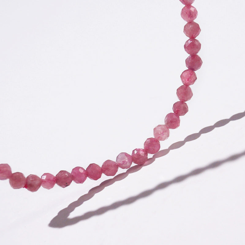 Pink Tourmaline Faceted 3mm - GAEA