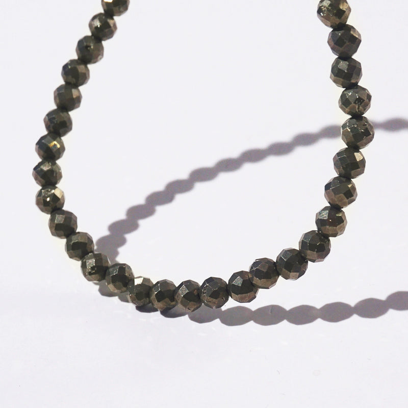 Pyrite Faceted 4mm - GAEA