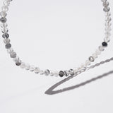 Black Tourmalinated Quartz Faceted 3.5mm - GAEA