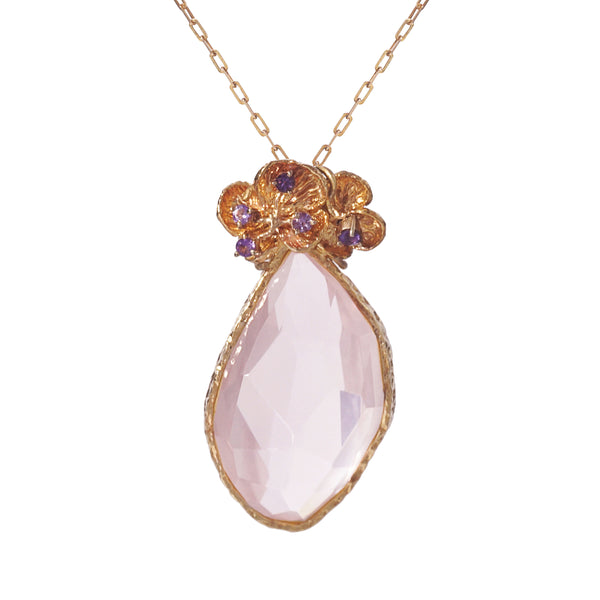 A-Grade Rose Quartz with Amethyst - GAEA