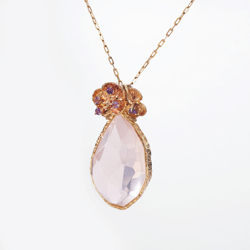 A-Grade Rose Quartz with Amethyst - GAEA