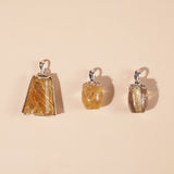 A-Grade Golden Rutilated Quartz Barrel - GAEA