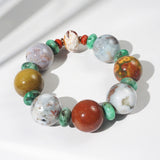 Ocean Jasper 20mm, Red Jasper and Green Pyrite - GAEA