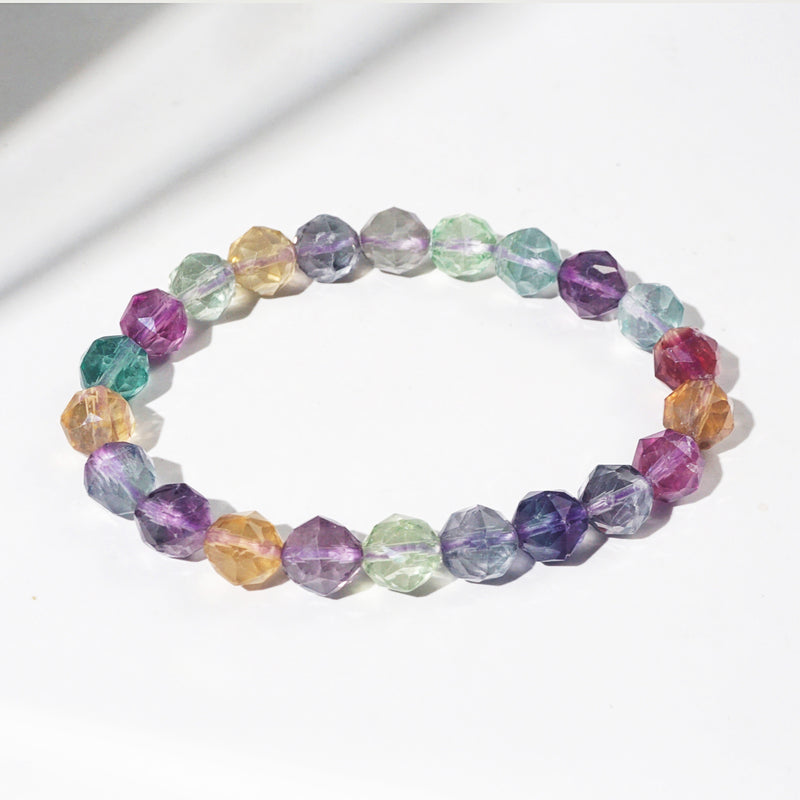 AA-Grade Fluorite Faceted 8mm - GAEA