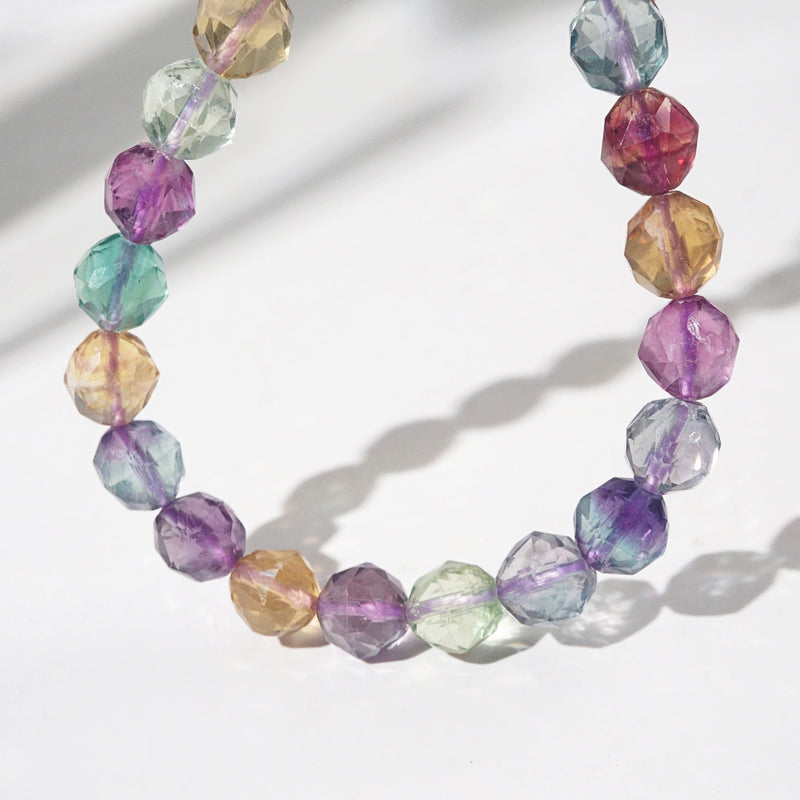 AA-Grade Fluorite Faceted 8mm - GAEA