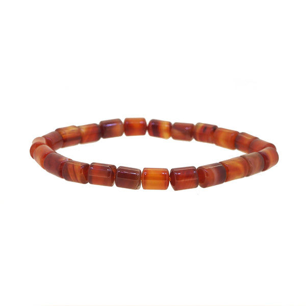 Red Agate Tube 6mm - GAEA