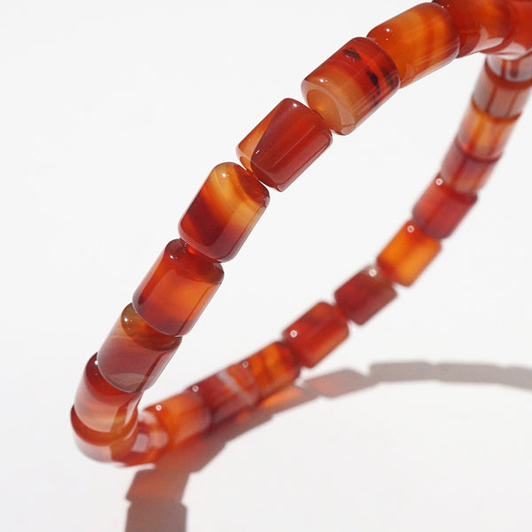 Red Agate Tube 6mm - GAEA