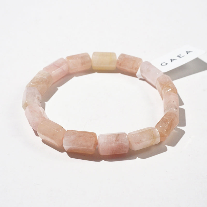 Morganite Faceted Cylinder - GAEA