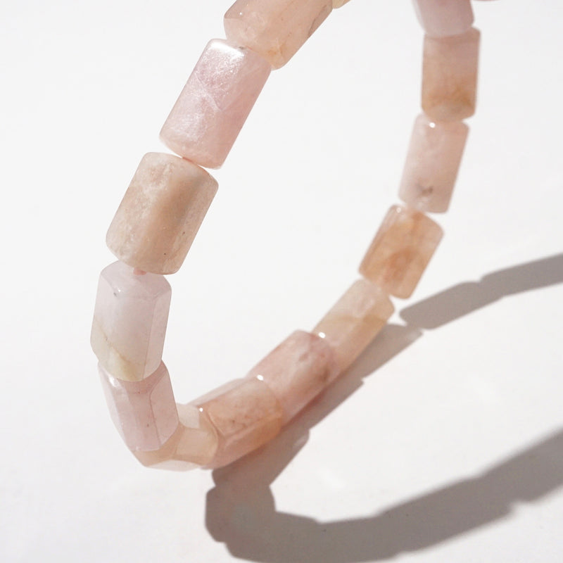 Morganite Faceted Cylinder - GAEA