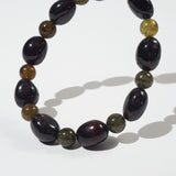 Almandine Garnet and Green Garnet 8mm - GAEA