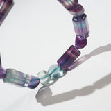 Stripe Fluorite Hexagon Tube and Heart - GAEA