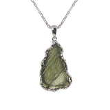 Raw Moldavite in 925 Sterling Silver - GAEA