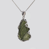 Raw Moldavite in 925 Sterling Silver - GAEA