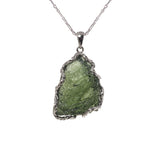 Raw Moldavite in 925 Sterling Silver - GAEA