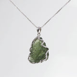 Raw Moldavite in 925 Sterling Silver - GAEA