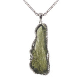 Raw Moldavite in 925 Sterling Silver - GAEA