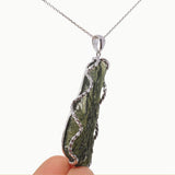 Raw Moldavite in 925 Sterling Silver - GAEA