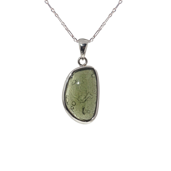 Moldavite in 925 Sterling Silver - GAEA