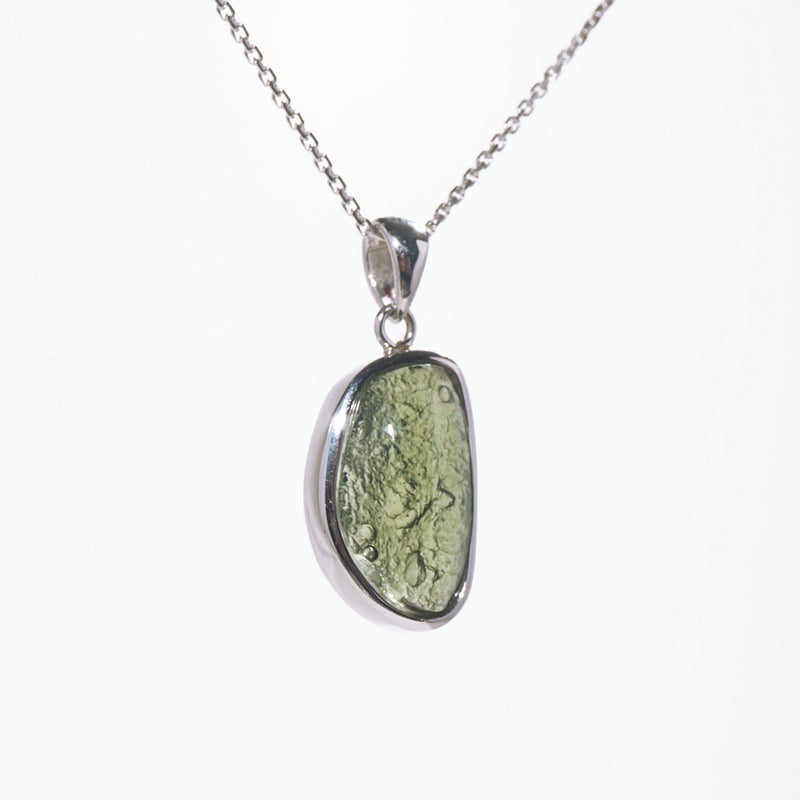 Moldavite in 925 Sterling Silver - GAEA