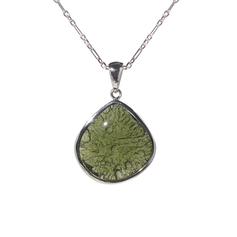 Moldavite in 925 Sterling Silver GAEA