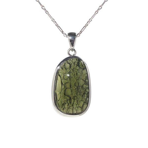 Moldavite in 925 Sterling Silver - GAEA