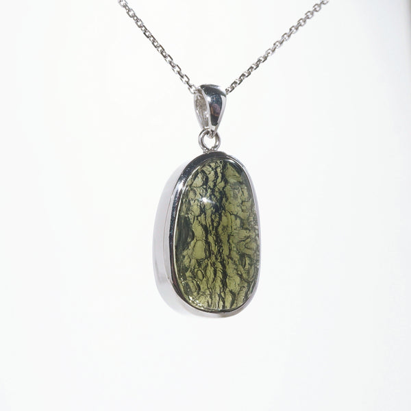 Moldavite in 925 Sterling Silver - GAEA