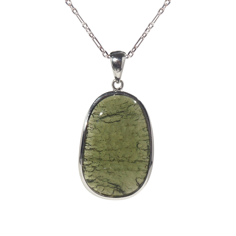 Moldavite in 925 Sterling Silver - GAEA