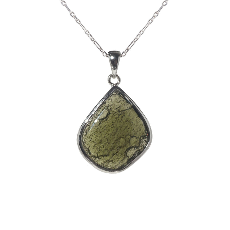 Moldavite in 925 Sterling Silver - GAEA