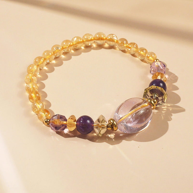 Amethyst, Lemon Quartz and Citrine - GAEA