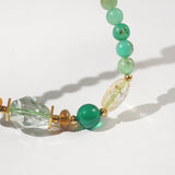 Prasiolite, Citrine, Green Agate and Chrysoprase - GAEA