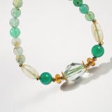 Prasiolite, Citrine, Green Agate and Chrysoprase - GAEA