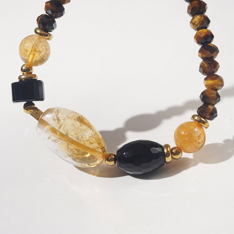 Citrine, Black Onyx and Tiger Eye - GAEA