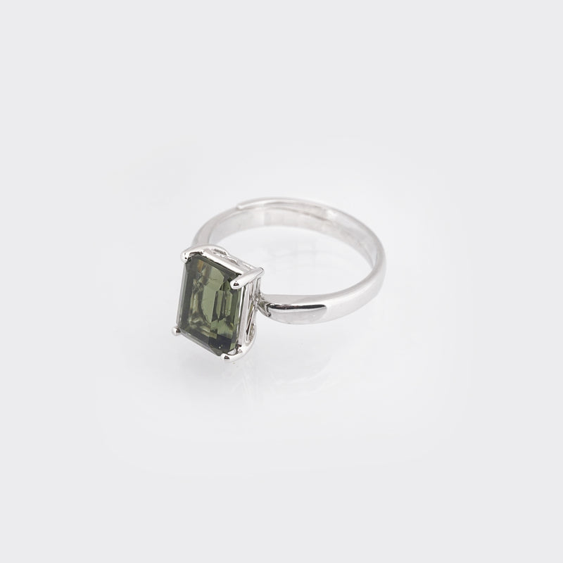 Moldavite Faceted Emerald Cut - Gaea | Crystal Jewelry & Gemstones (Manila, Philippines)