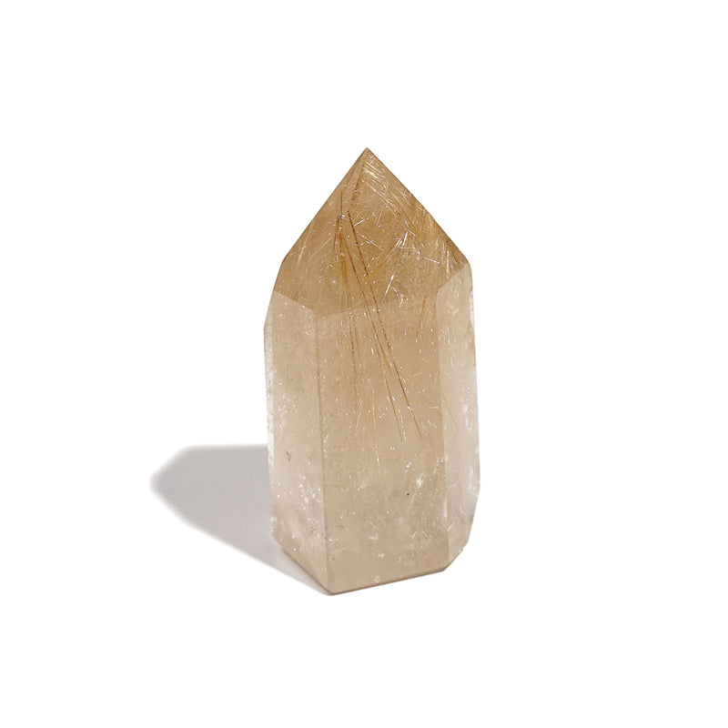 Golden Rutilated Quartz Point D - Gaea