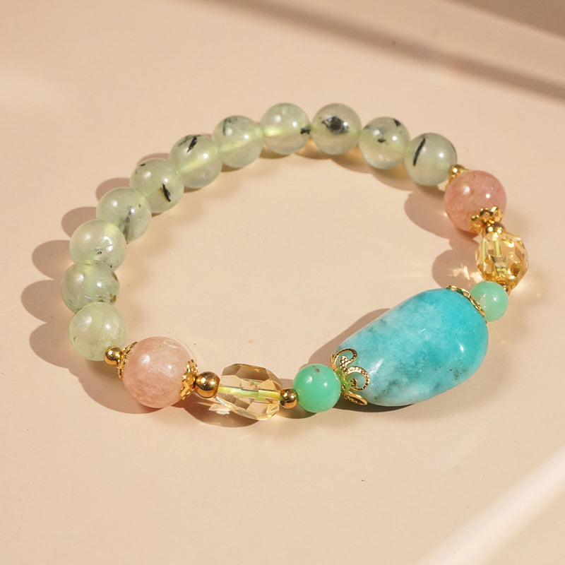 Amazonite, Prehnite, Chrysoprase, Citrine, and Sunstone - GAEA