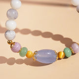 Blue Chalcedony, Dendritic Opal, Lepidolite, and Aventurine - GAEA