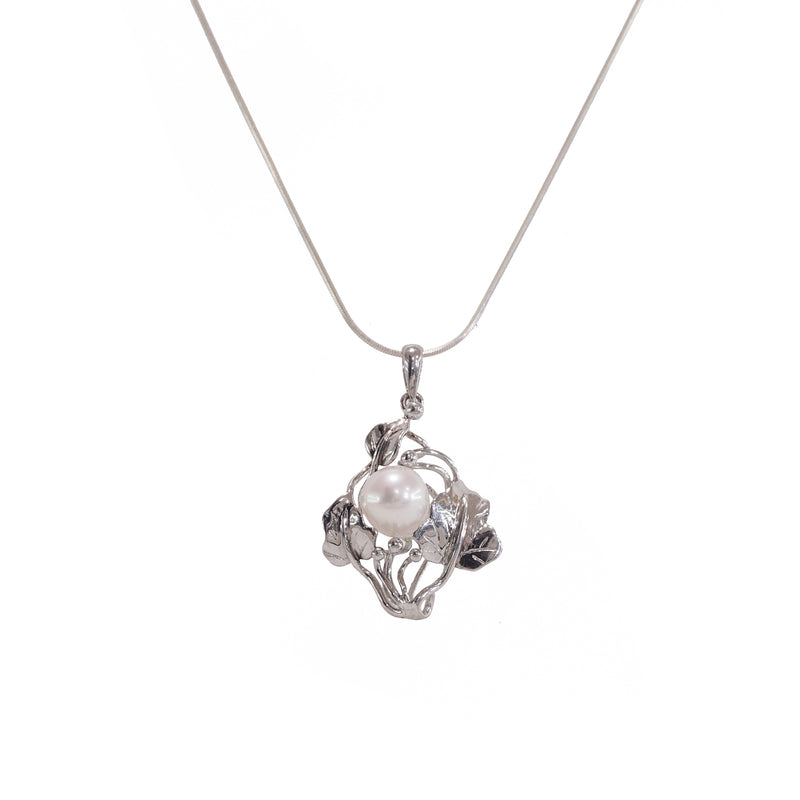 Freshwater Pearl with Leaves (S) - Gaea | Crystal Jewelry & Gemstones (Manila, Philippines)